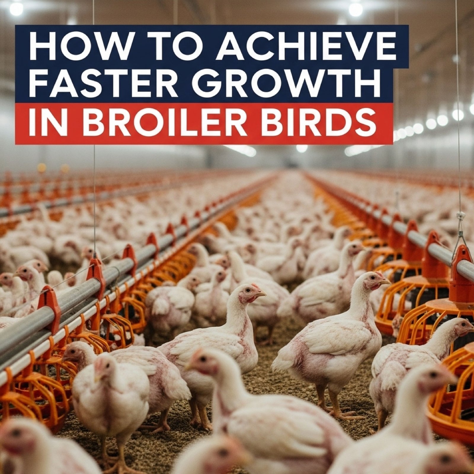 Broiler birds - achieving faster growth